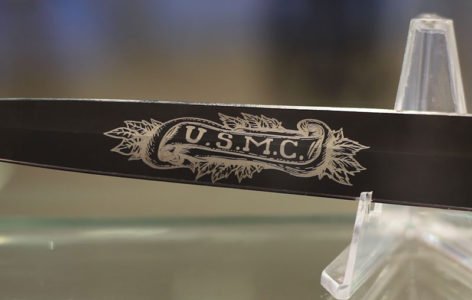 Medford USMC Knife Engraving
