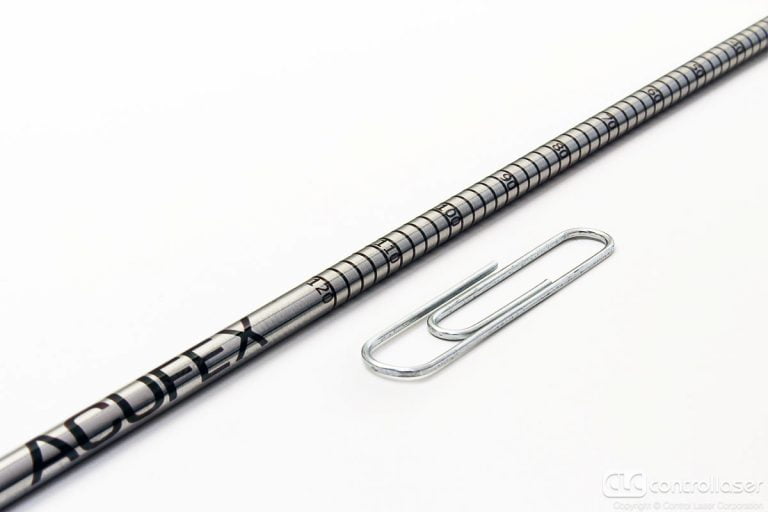 laser marked stainless steel medical rod